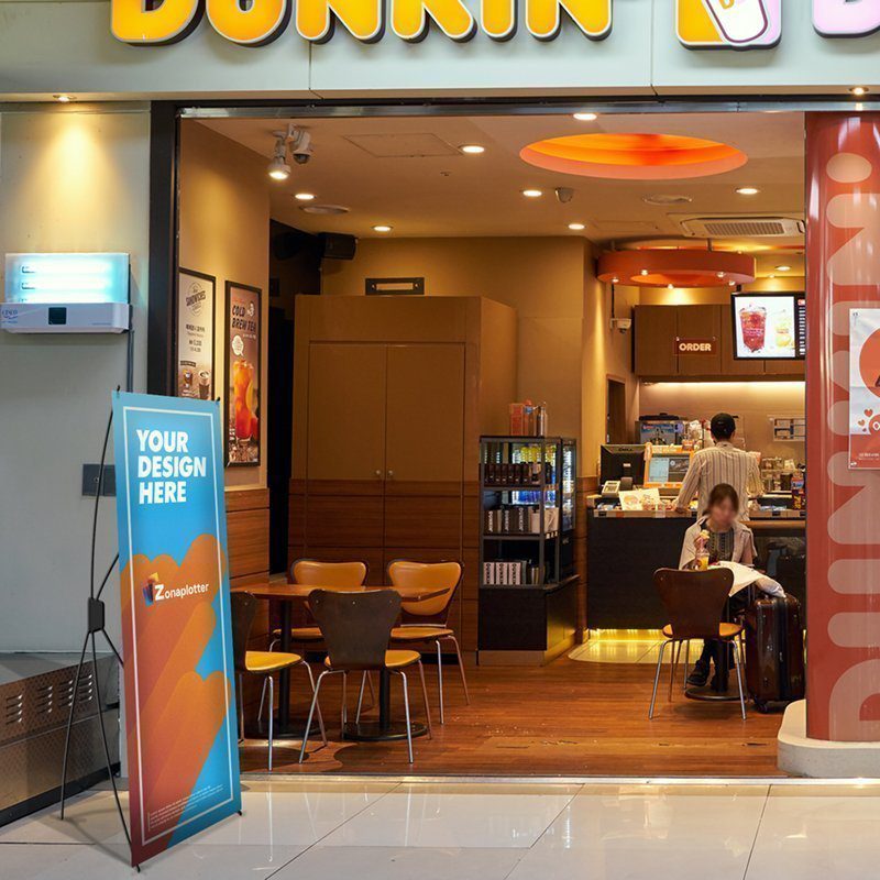 SEOUL, SOUTH KOREA - CIRCA MAY, 2017: Dunkin Donuts at Gimpo Airport Domestic Terminal. Dunkin Donuts is an American global donut company and coffeehouse.